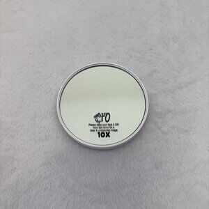 3.5" Round 10x Make-up Mirror w/Suction Cups
